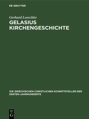 cover image of Gelasius Kirchengeschichte